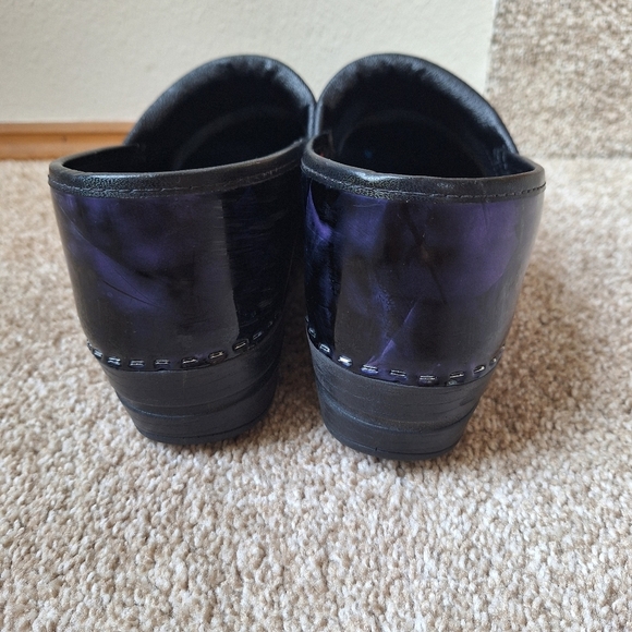 Sanita Purple Black Clogs Slip On Slip Resistant Womens Size Eur 41 - US 10 - Picture 4 of 8